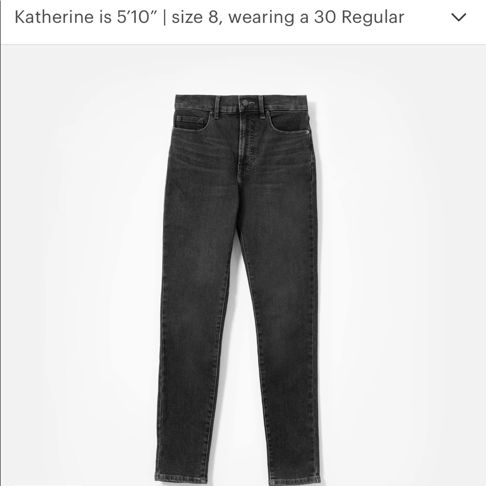 Everlane The Authentic Stretch High-Rise Cigarette Jean